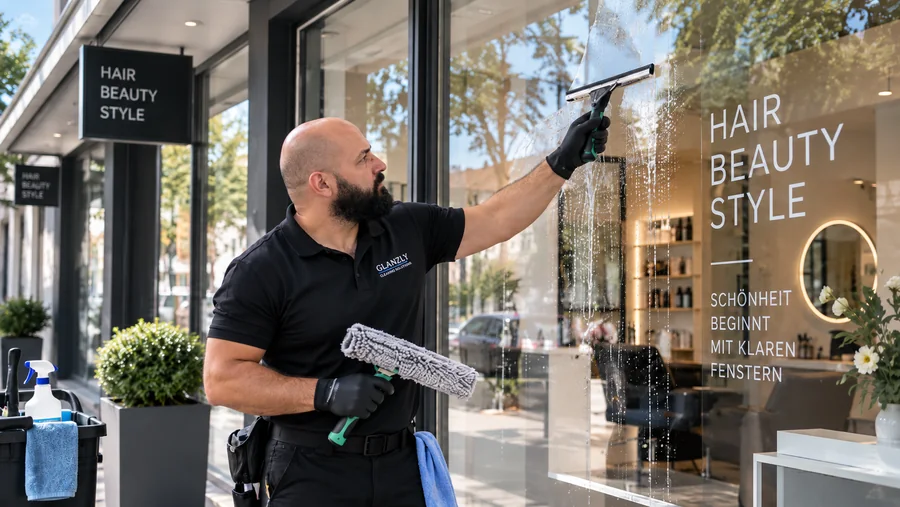 Glanzly Fensterreinigung für kleine Geschäftslokale
